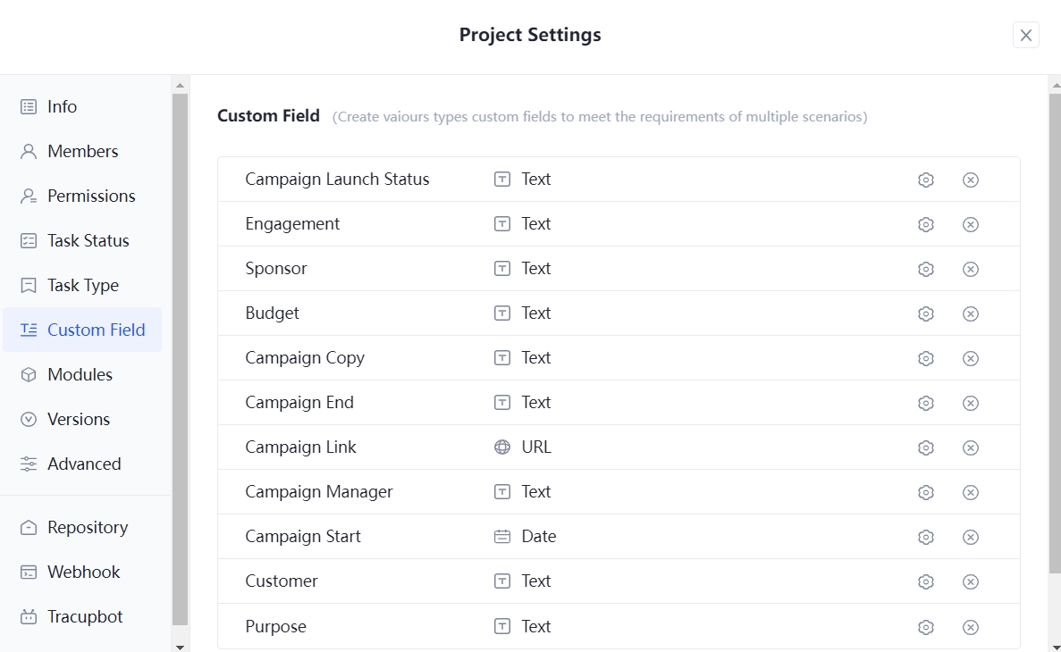 Tracup_custom_field_in_settings